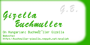 gizella buchmuller business card